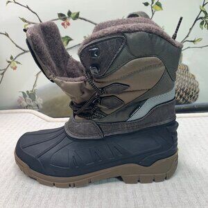 Spirale womens Size 8 Lace-Up Snow Boot Olive